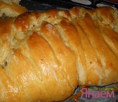 Яблочная косичка с ароматной корицей