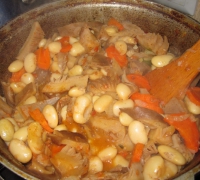 Вешенки с фасолью и овощами(Шаг&nbsp;№4)