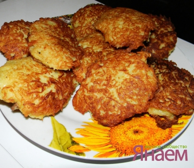 Сочные картофельные драники с мясом