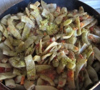 Стручковая фасоль с овощами(Шаг&nbsp;№2)