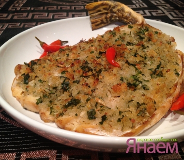 Щука под хлебной корочкой