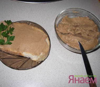 Домашний паштет из куриной печени