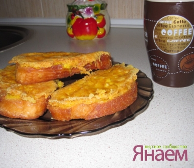 Ароматные гренки с твердым сыром