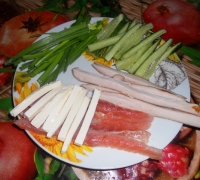 Роллы с курицей, рыбой и нежным сыром(Шаг&nbsp;№1)