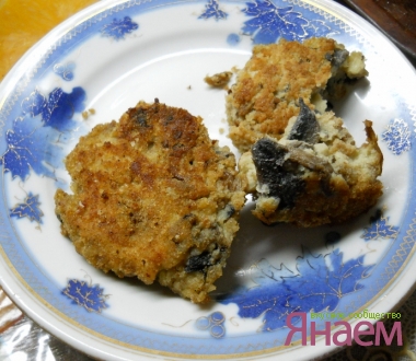 Картофельные котлеты с грибочками