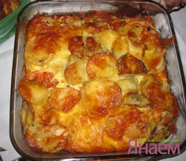 Быстрая картофельная запеканка