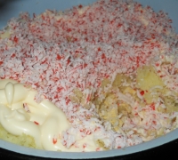 Рафаэлки из  крабовых палочек(Шаг&nbsp;№3)