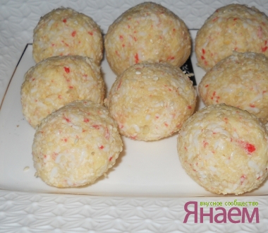 Рафаэлки из  крабовых палочек
