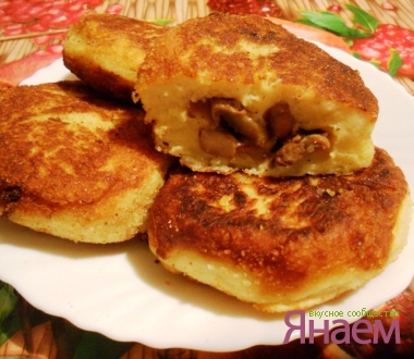 Картофельные зразы с грибами