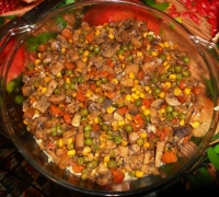 Картофельная запеканка с грибами и овощами(Шаг&nbsp;№6)