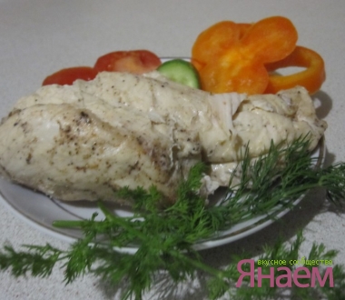Запеченная куриная грудка на закуску