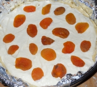 Творожный пиро с курагой 