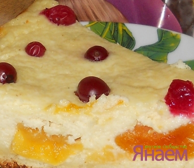 Творожный пиро с курагой "Ухтышка"