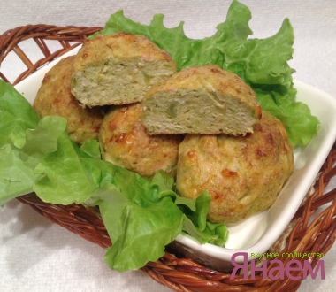 Куриные котлеты с брокколи