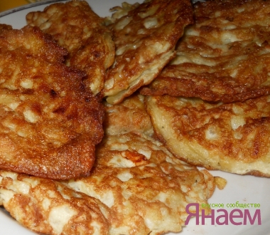Оладьи картофельные с брынзой