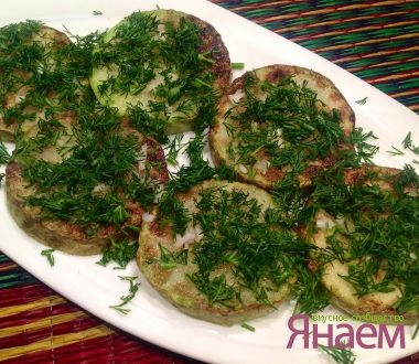 Кабачки с укропом и чесноком