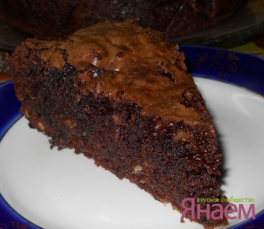 Брауни с грецкими орехами