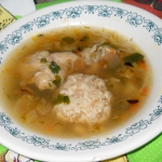 Суп с сырными клецками
