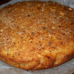 Манник на кефире с яблоками