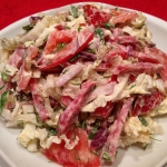 Салат из пекинской капусты с копченой колбасой