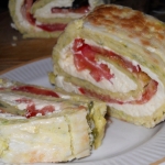 Рулет сытный из кабачков