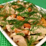 Куриное филе с морковью и зеленой фасолью
