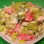 Салат из куриного филе с овощами