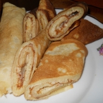 Блинчики с карамельно-банановой начинкой