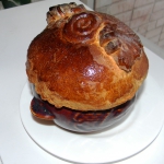 Горшочки с крышкой из теста