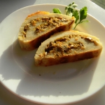 Картофельный рулет с грибами