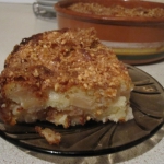 Сметанный пирог с корицей и яблоками