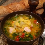 Суп куриный с кукурузной крупой
