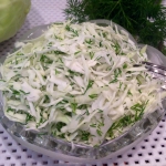 Салат из капусты с укропом