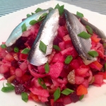 Винегрет с пряной килькой