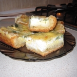 Песочный пирог с сыром фета