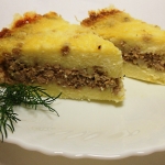Творожно-мясная запеканка