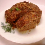 Мясной хлебец с грибами
