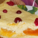 Творожный пиро с курагой 