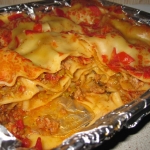 Лазанья с кабачком и фаршем