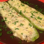 Кабачки с сыром и кедровыми орешками