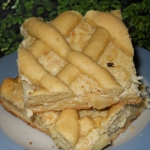 Творожно-яблочный пирог