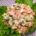 Салат с морковью и яйцом