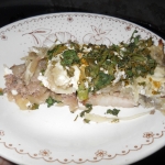 Мясная запеканка с зеленью